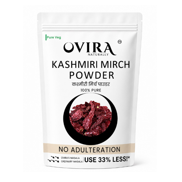 Premium Kashmiri Mirch Powder | 100% Pure & Natural | Rich Color & Mild Spice